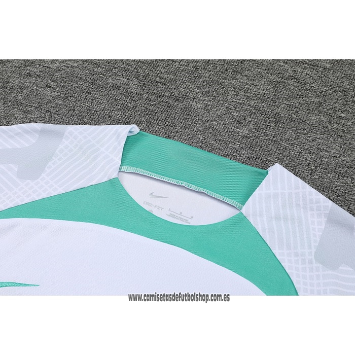 Chandal del Inter Milan 22-23 Manga Corta Blanco - Pantalon Corto